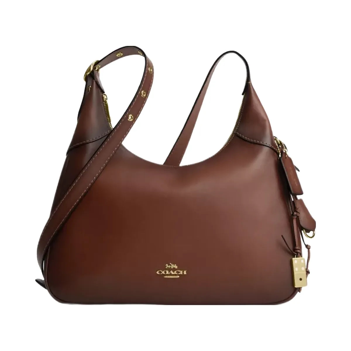 Coach Ella Shoulder Bag in Gold Redwood