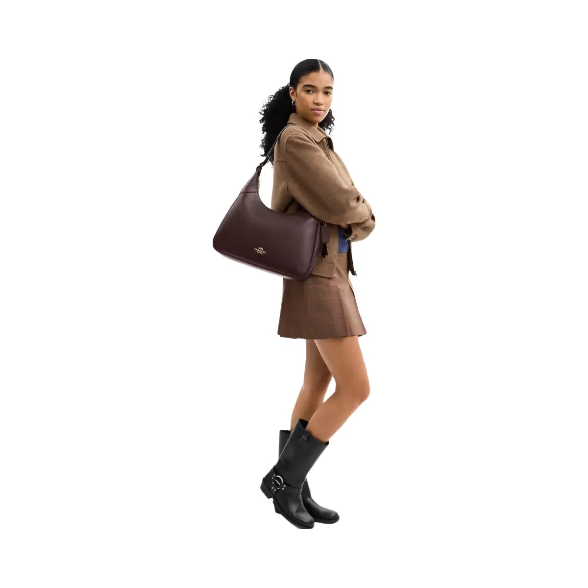 Coach Ella Shoulder Bag in Gold Espresso