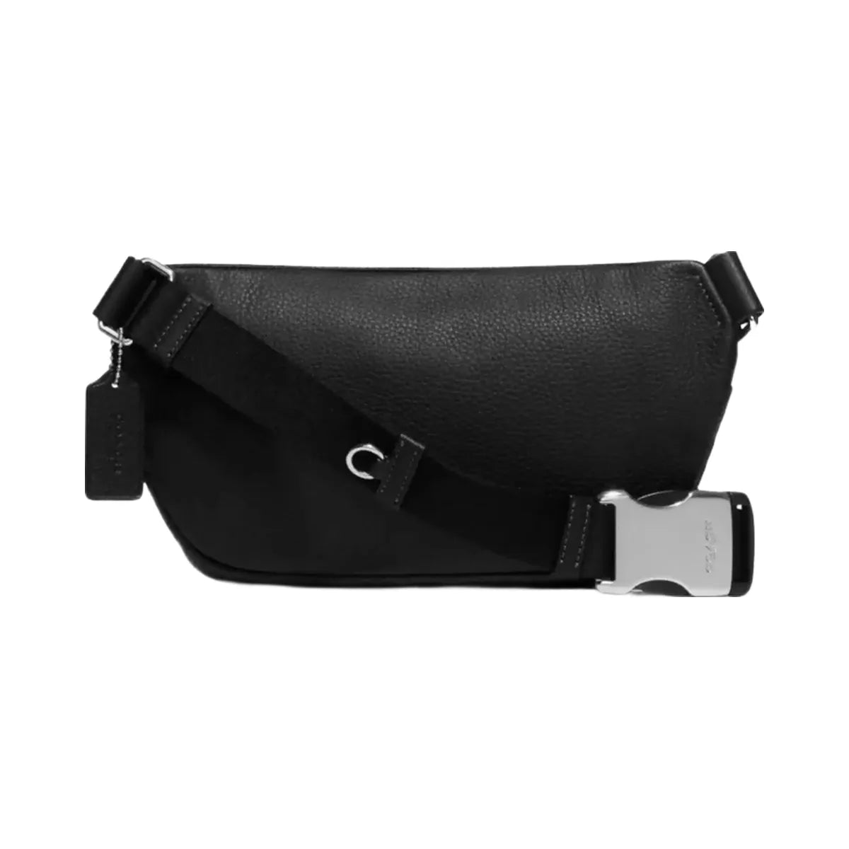 Coach Elias Belt Bag in Silver Black