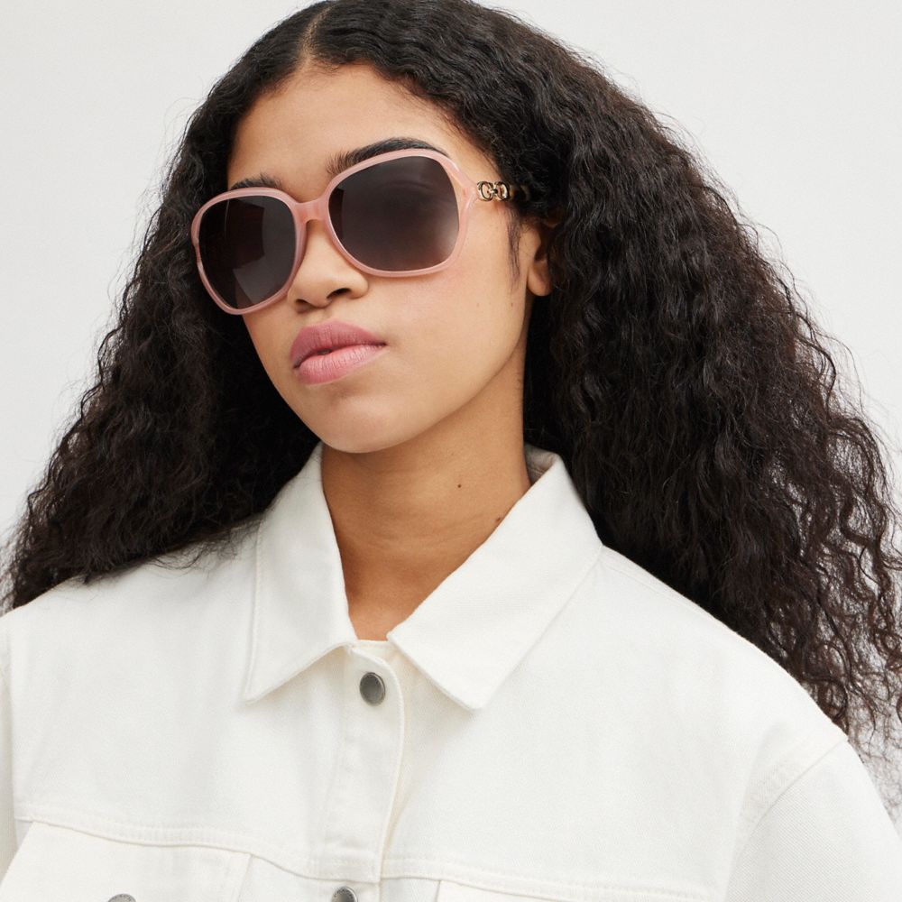 Coach Kissing C Sunglasses Black