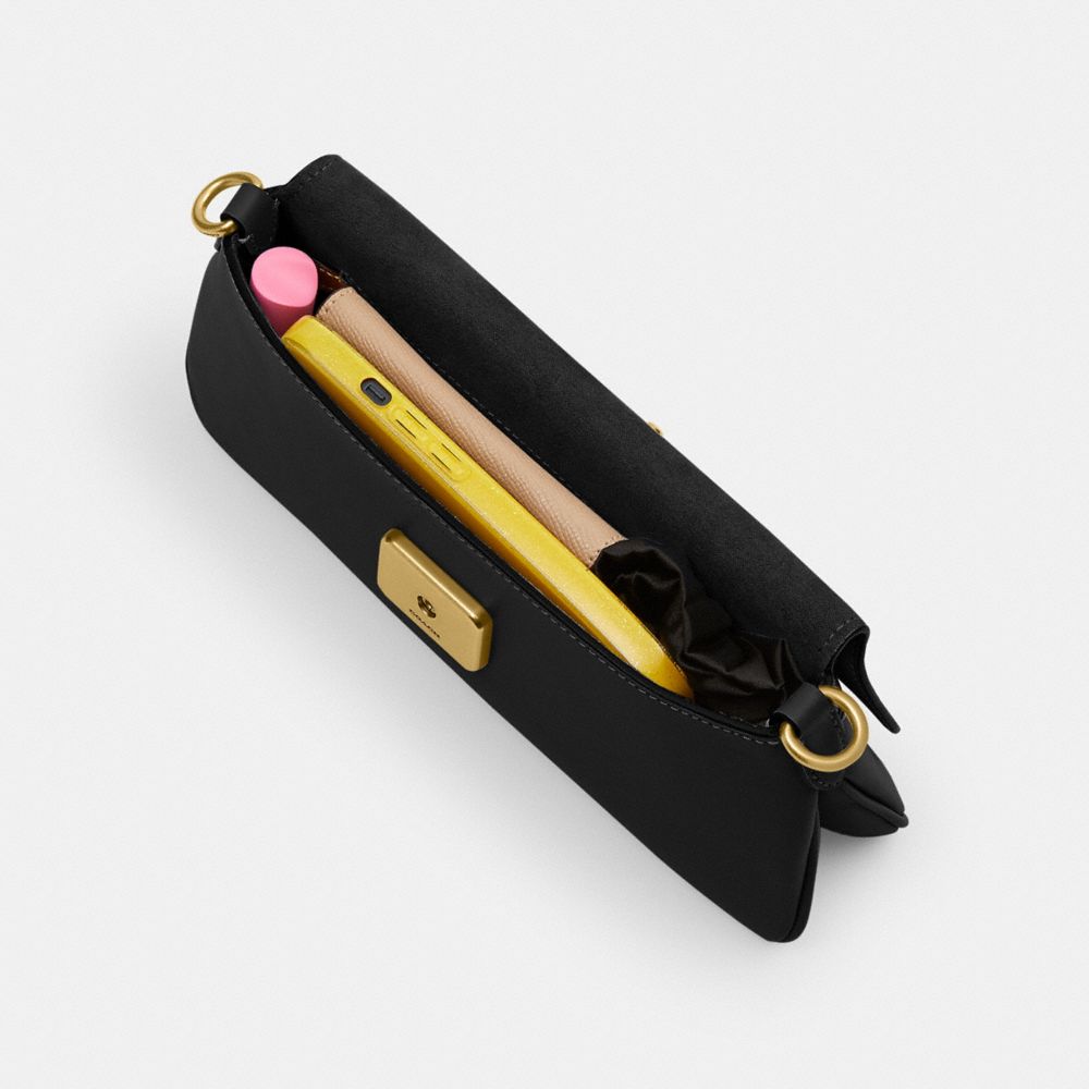 Coach Jet Shoulder Bag Brass Black