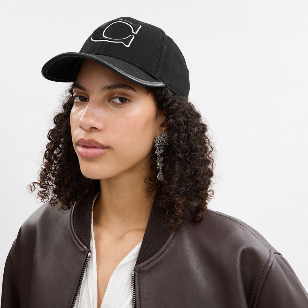 Coach Baseball Hat Black