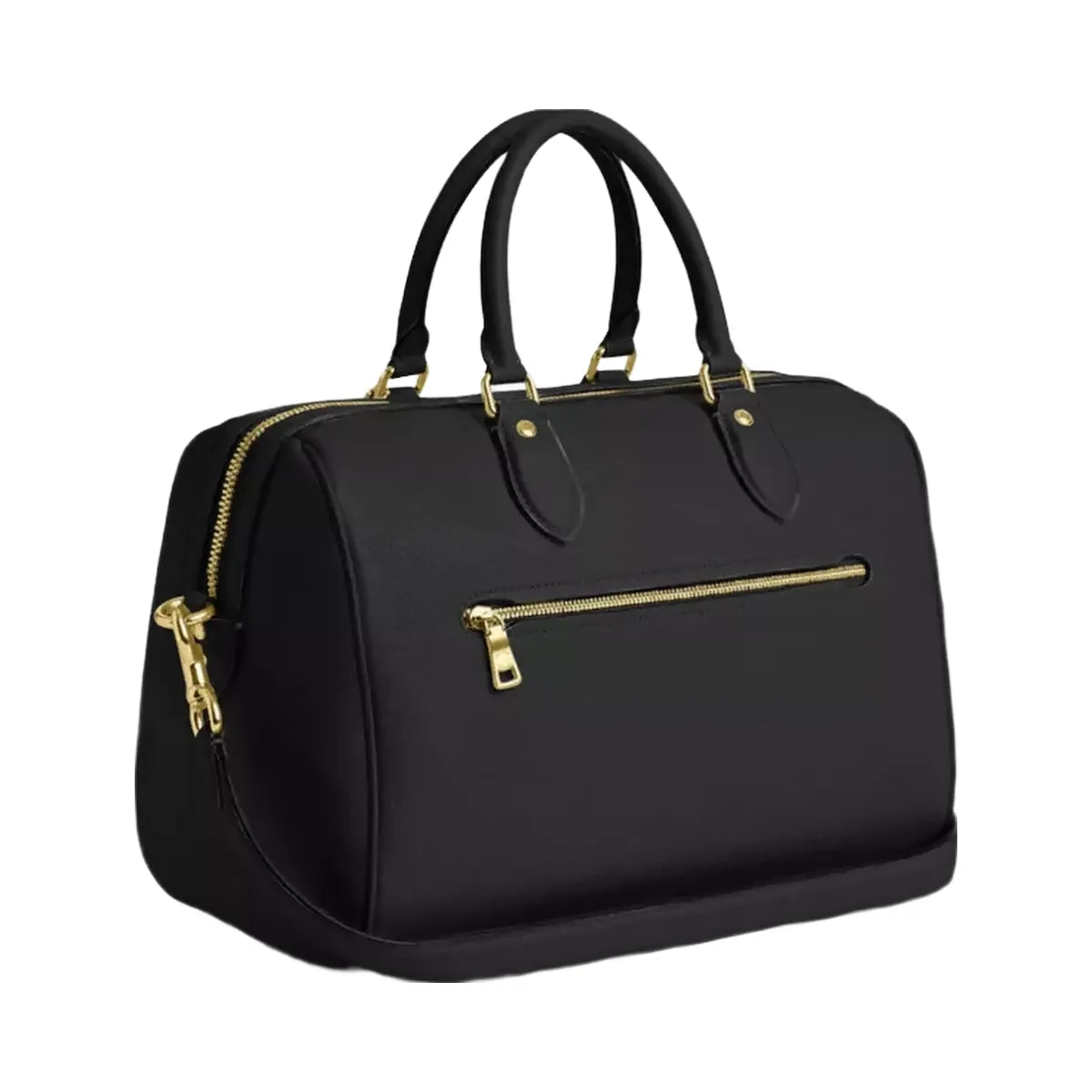 Coach Rowan Large Satchel Bag in Gold Black
