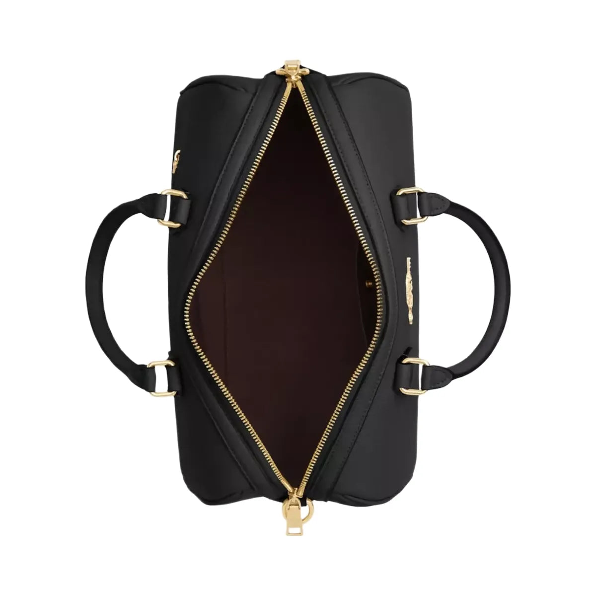 Coach Rowan Large Satchel Bag in Gold Black
