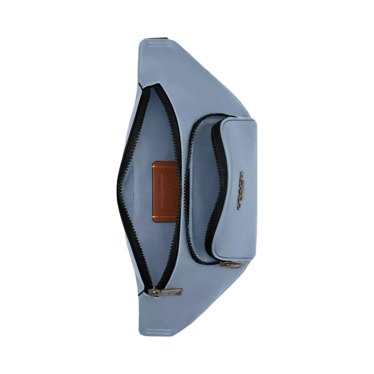 Coach Racer Small Belt Bag in Gunmetal Pale Lapis