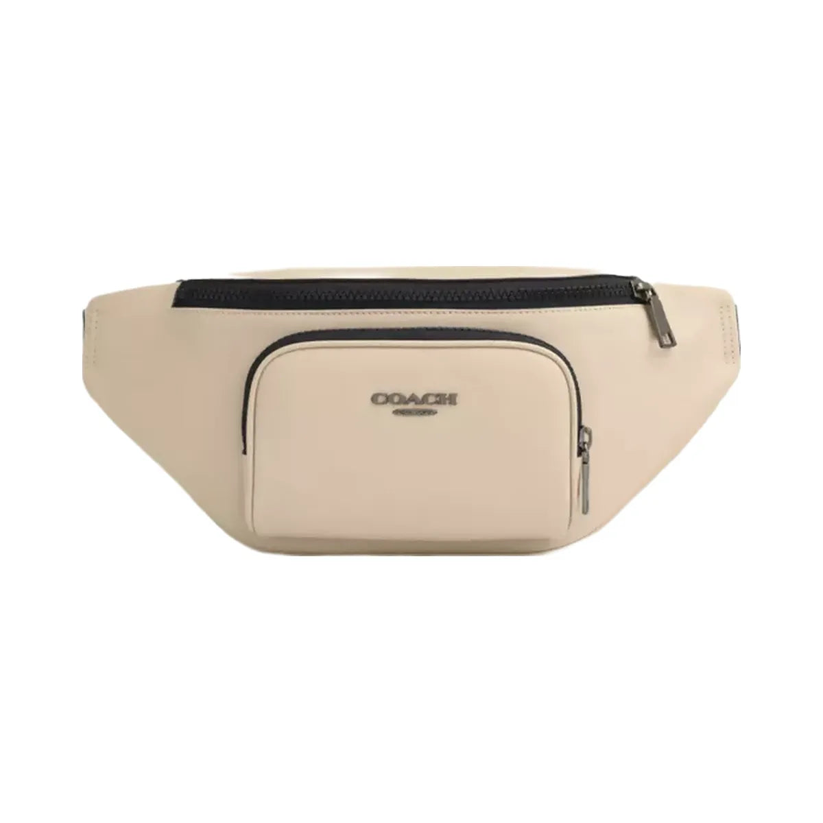 Coach Racer Small Belt Bag in Gunmetal Ivory