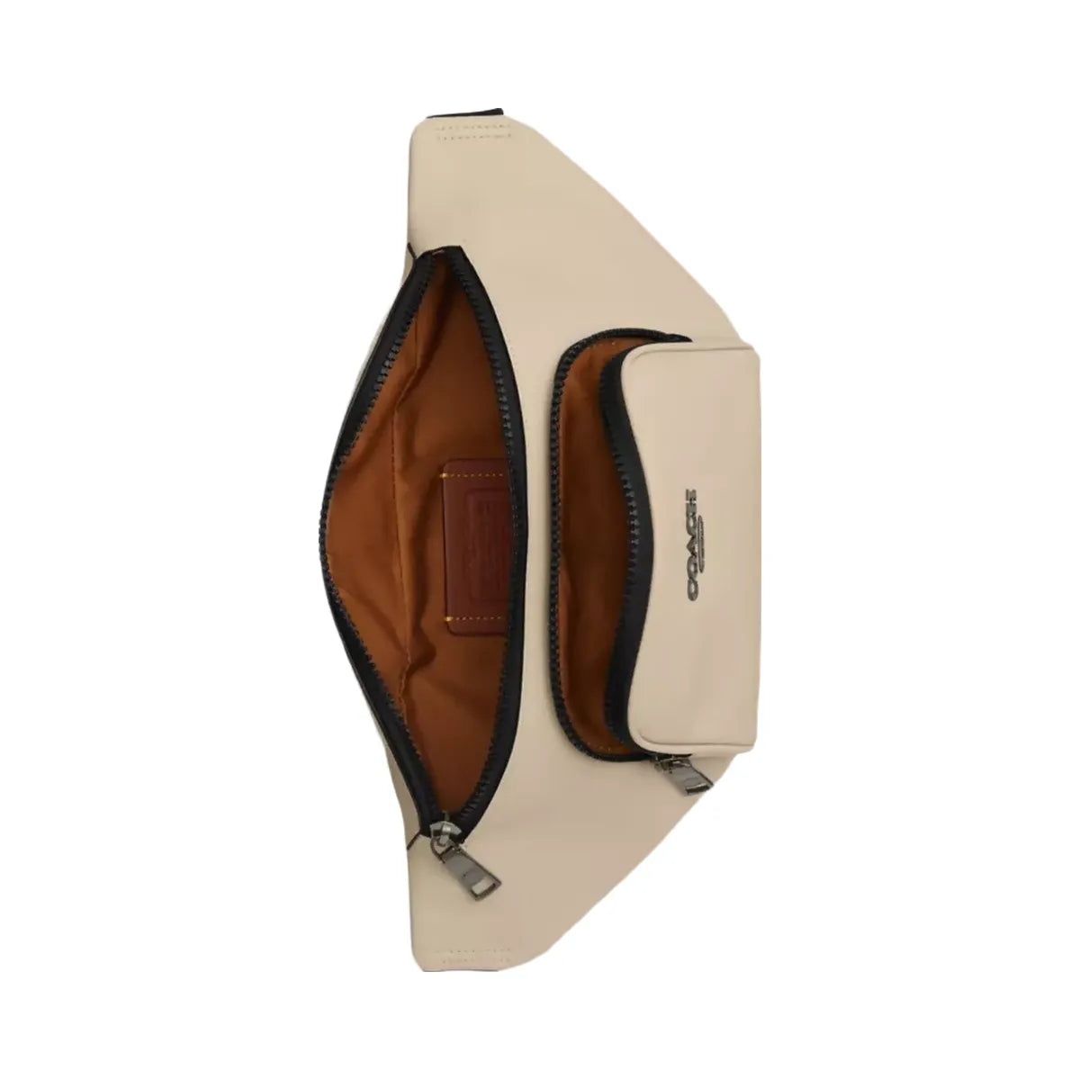 Coach Racer Small Belt Bag in Gunmetal Ivory