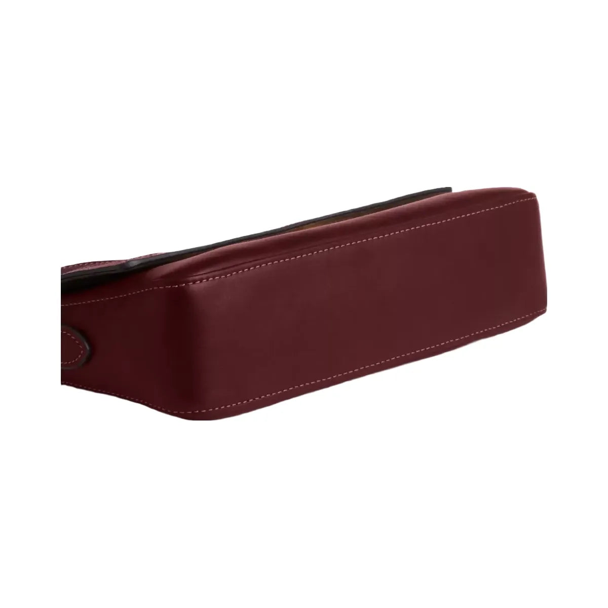 Coach Etta Small Flap Shoulder Bag in Gold Maroon