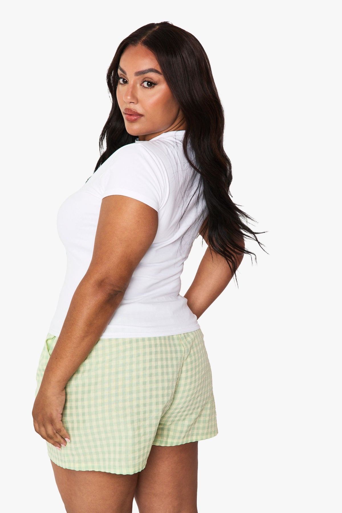 Plus Pretty Girls Drink Matcha Fitted Tee