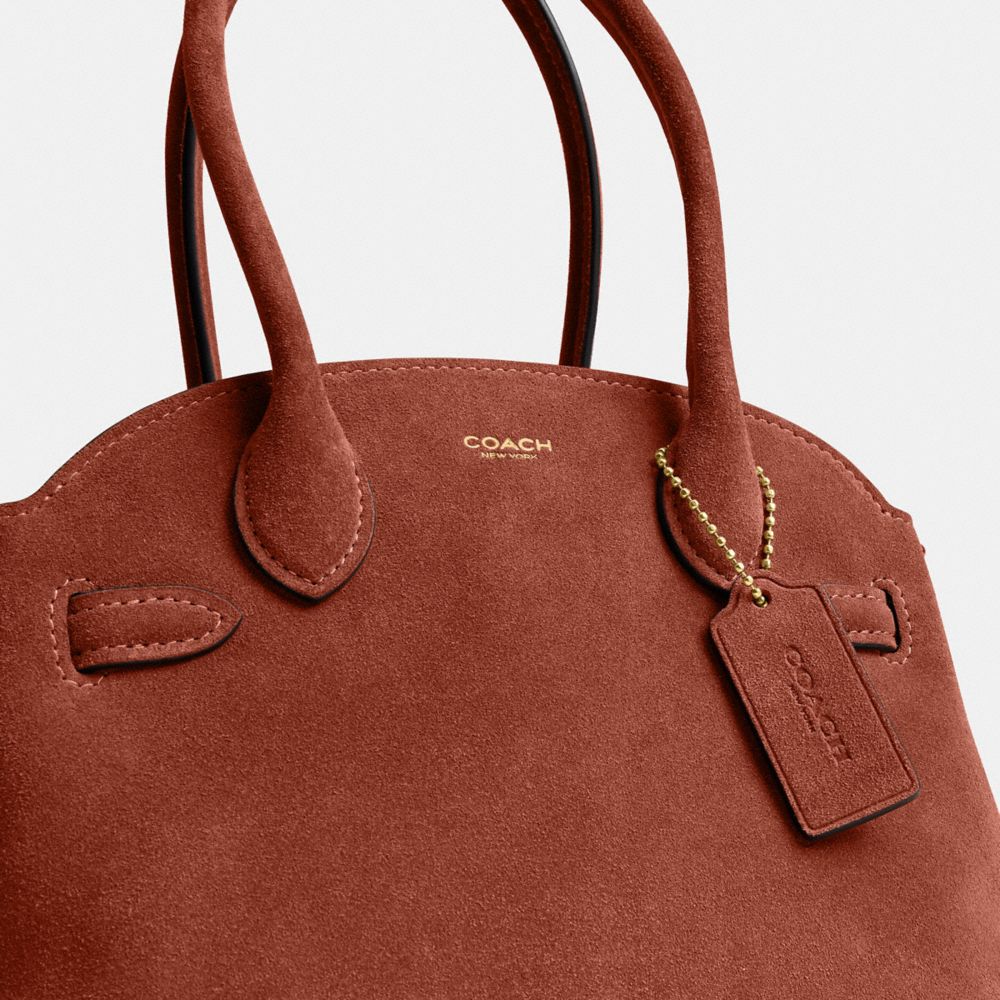 Coach Soft Empire Carryall Bag 21 Brass Clay
