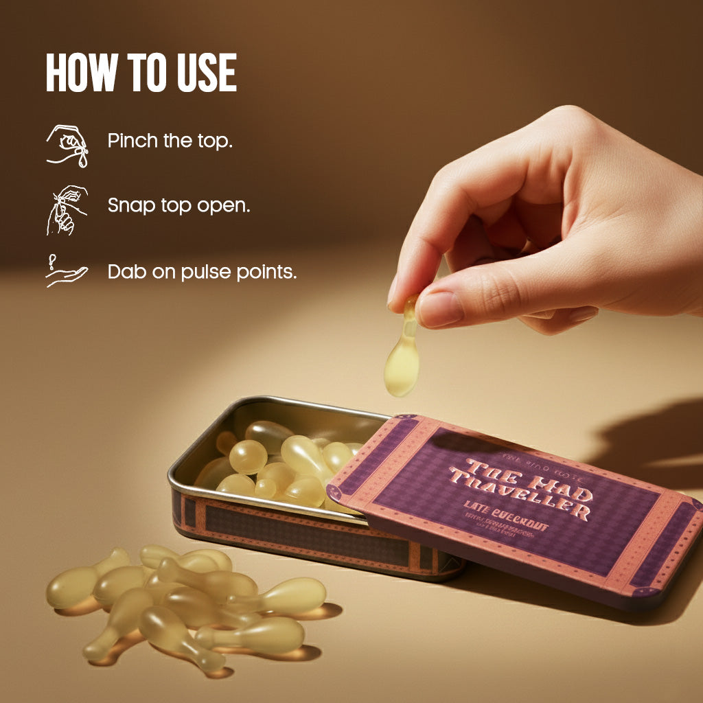 Late Checkout Pocket Perfume Box - 25 Capsules