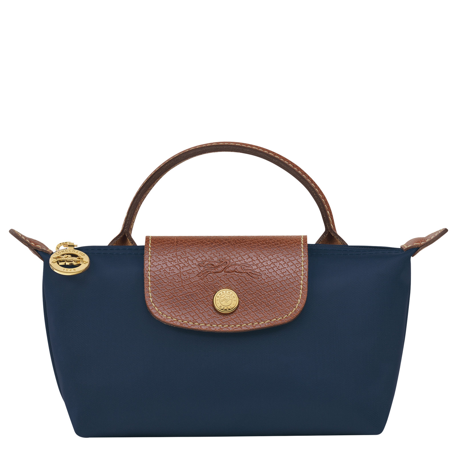 Longchamp Le Pliage Original Pouch with handle Navy