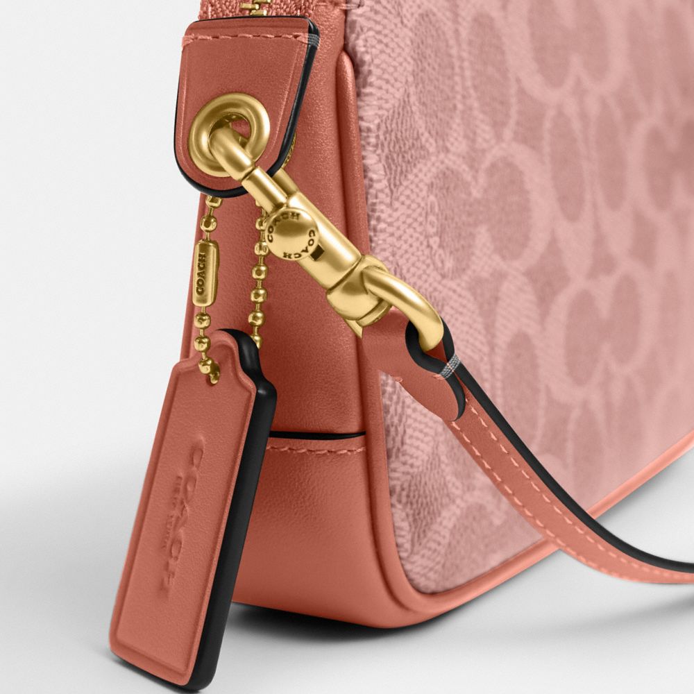 Coach Plaza Bag 18 In Signature Canvas Brass Melon Pink