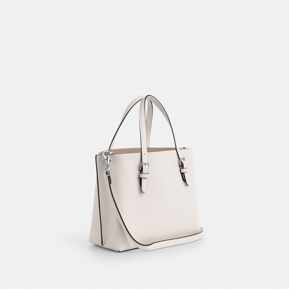 Coach Mollie Tote Bag 25 Silver Chalk