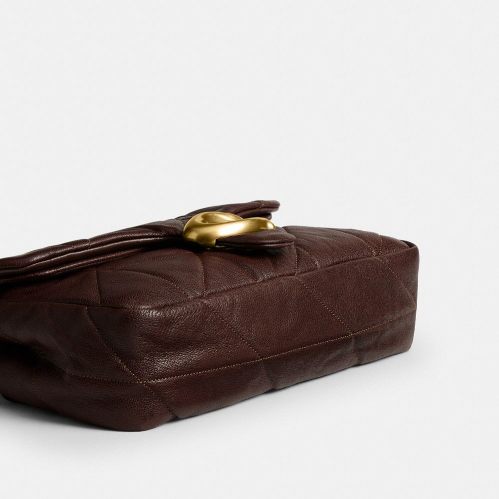 Coach Tabby Shoulder Bag 26 With Quilting Brass Maple