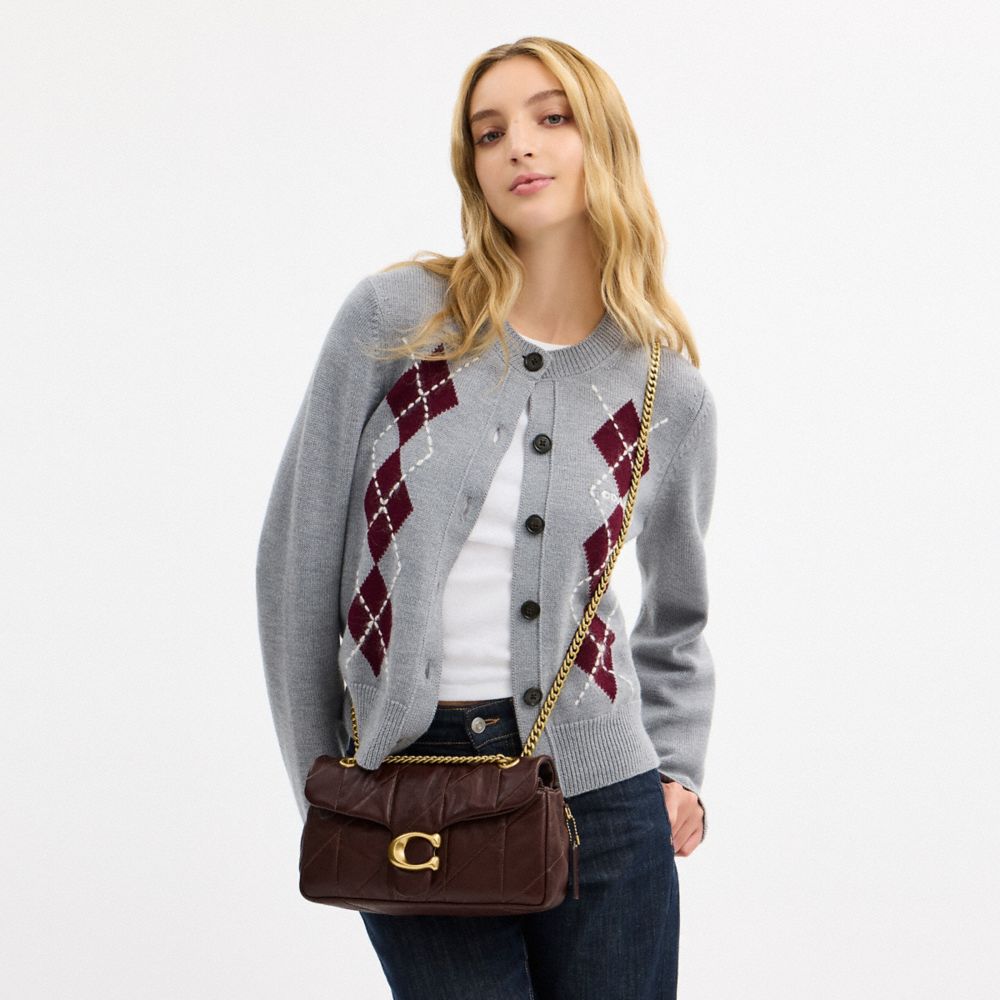 Coach Tabby Shoulder Bag 26 With Quilting Brass Maple