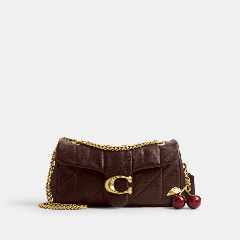 Coach Tabby Shoulder Bag 26 With Quilting Brass Maple