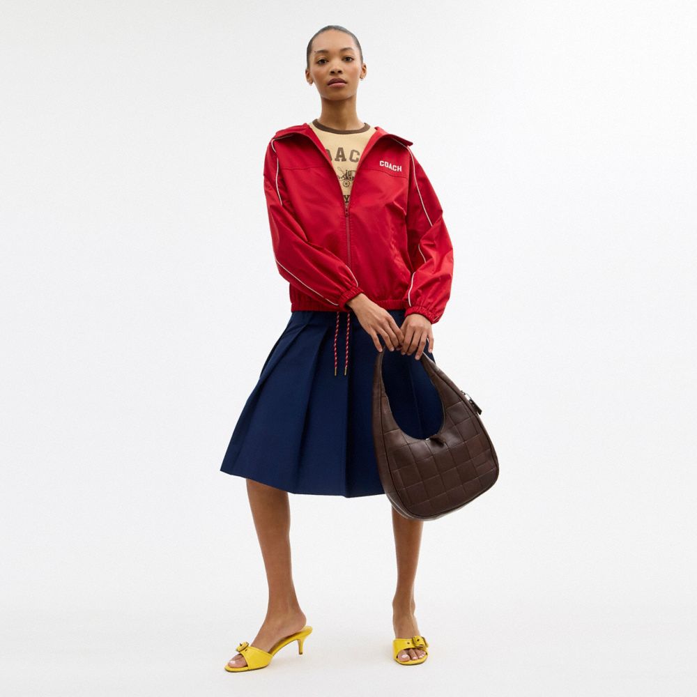 Coach Alter/Ego Crescent Shoulder Bag In Upcrafted Leather Maple