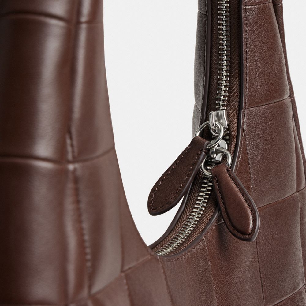 Coach Alter/Ego Crescent Shoulder Bag In Upcrafted Leather Maple