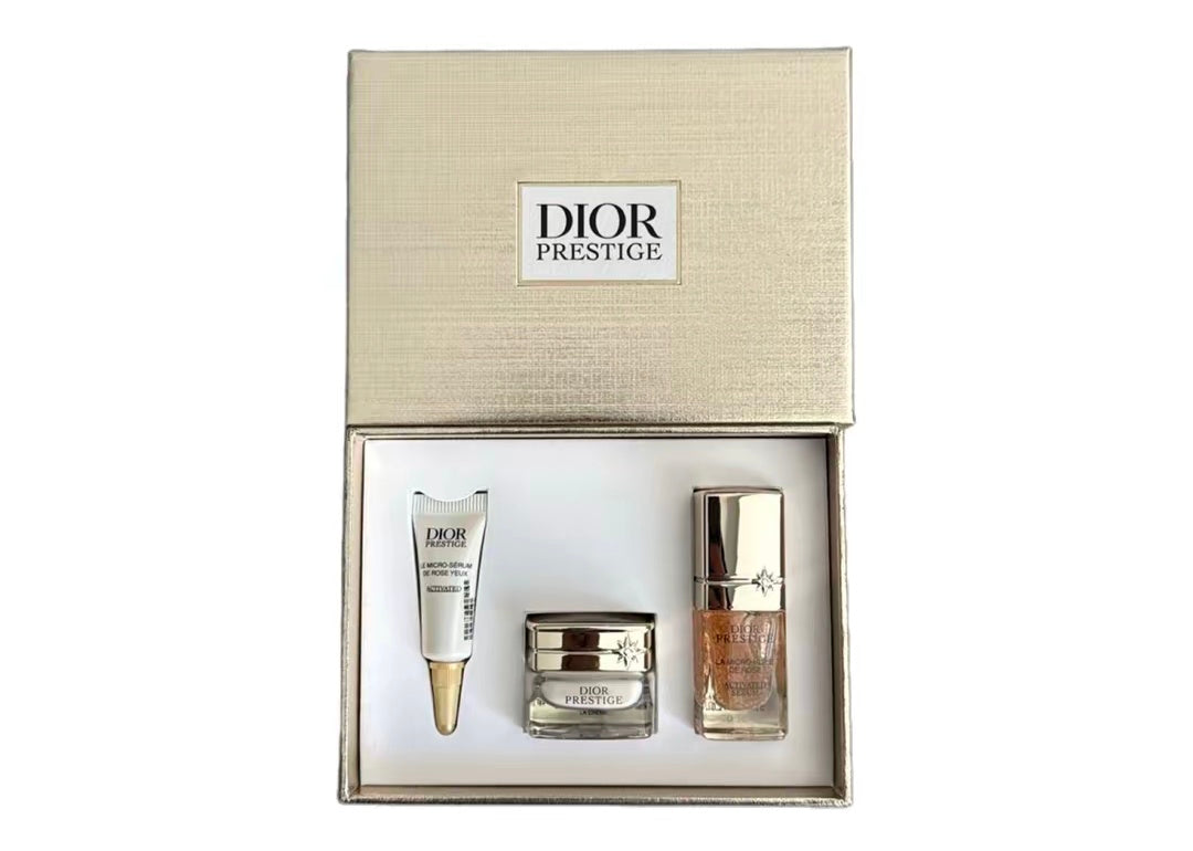 DIOR Prestige Eye Cream Micro-Bead Trial Size - Moisturizing and Hydrating  3ml+5ml+5ml
