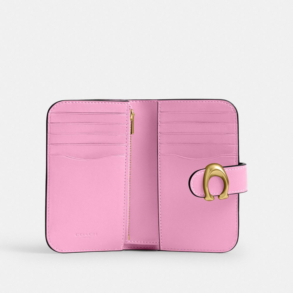 Coach Tabby Wallet Brass Flower Pink