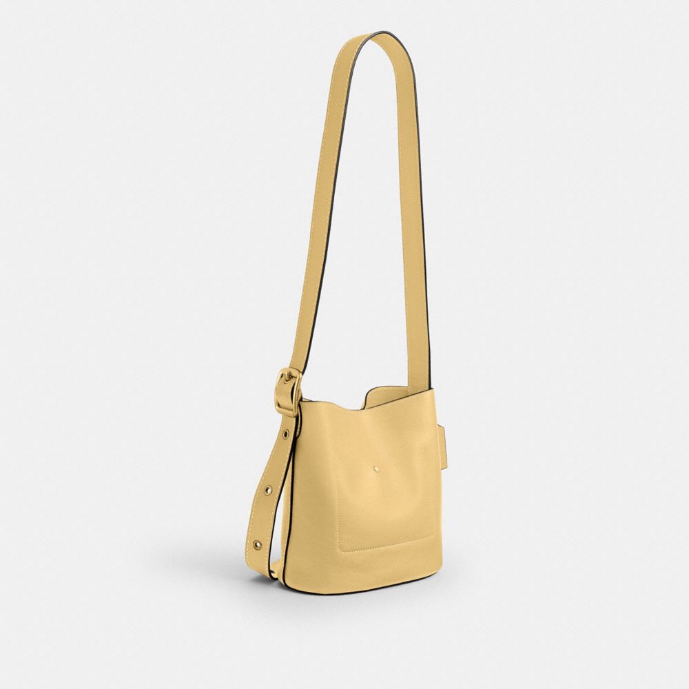 Coach Bleecker Bucket Bag 21 Brass Vanilla