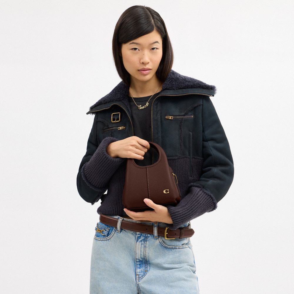 Coach Lana Shoulder Bag 19 Brass Maple