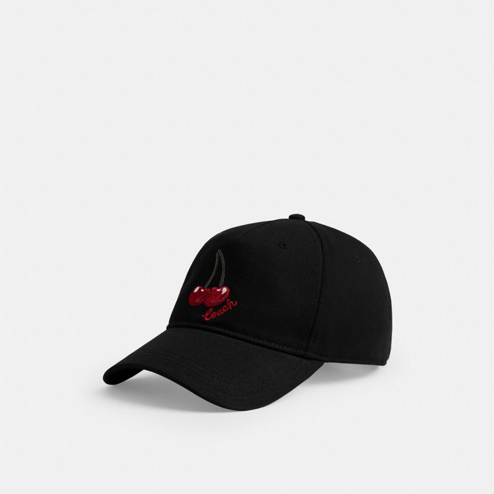 Embroidered Cherries Baseball Hat
