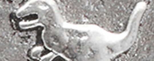 Sterling Silver Coin Single Huggie Earring