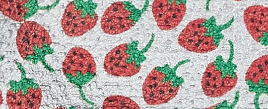 Essential Card Case With Strawberry Print