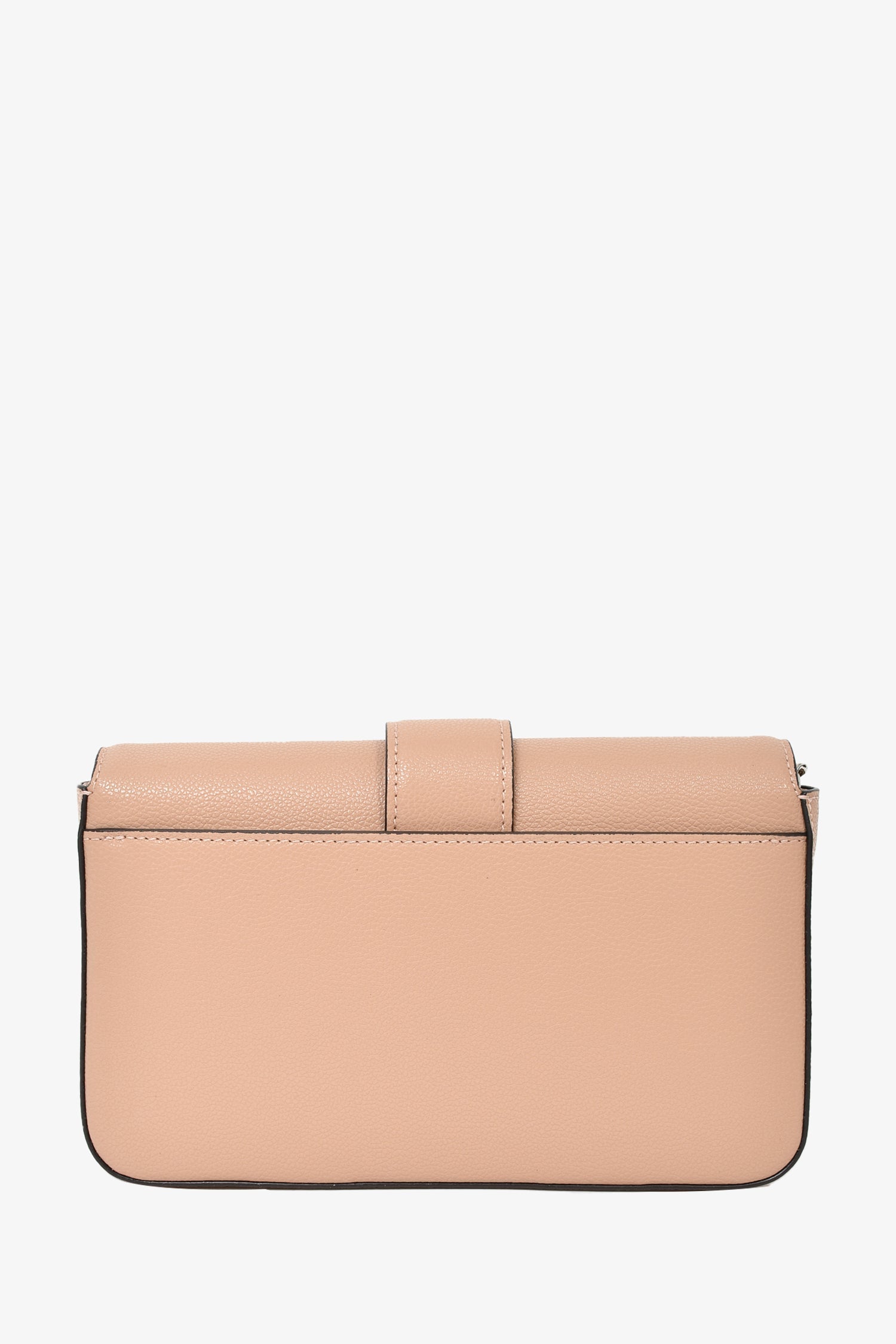Jimmy Choo Beige Grained Leather Crystal Buckle 'Cheri' Crossbody Bag