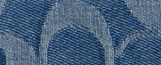 Zip Card Case In Signature Denim