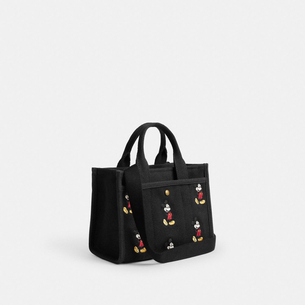 Disney X Coach Cargo Tote Bag 20 With Mickey Mouse In Regenerative Cotton Canvas