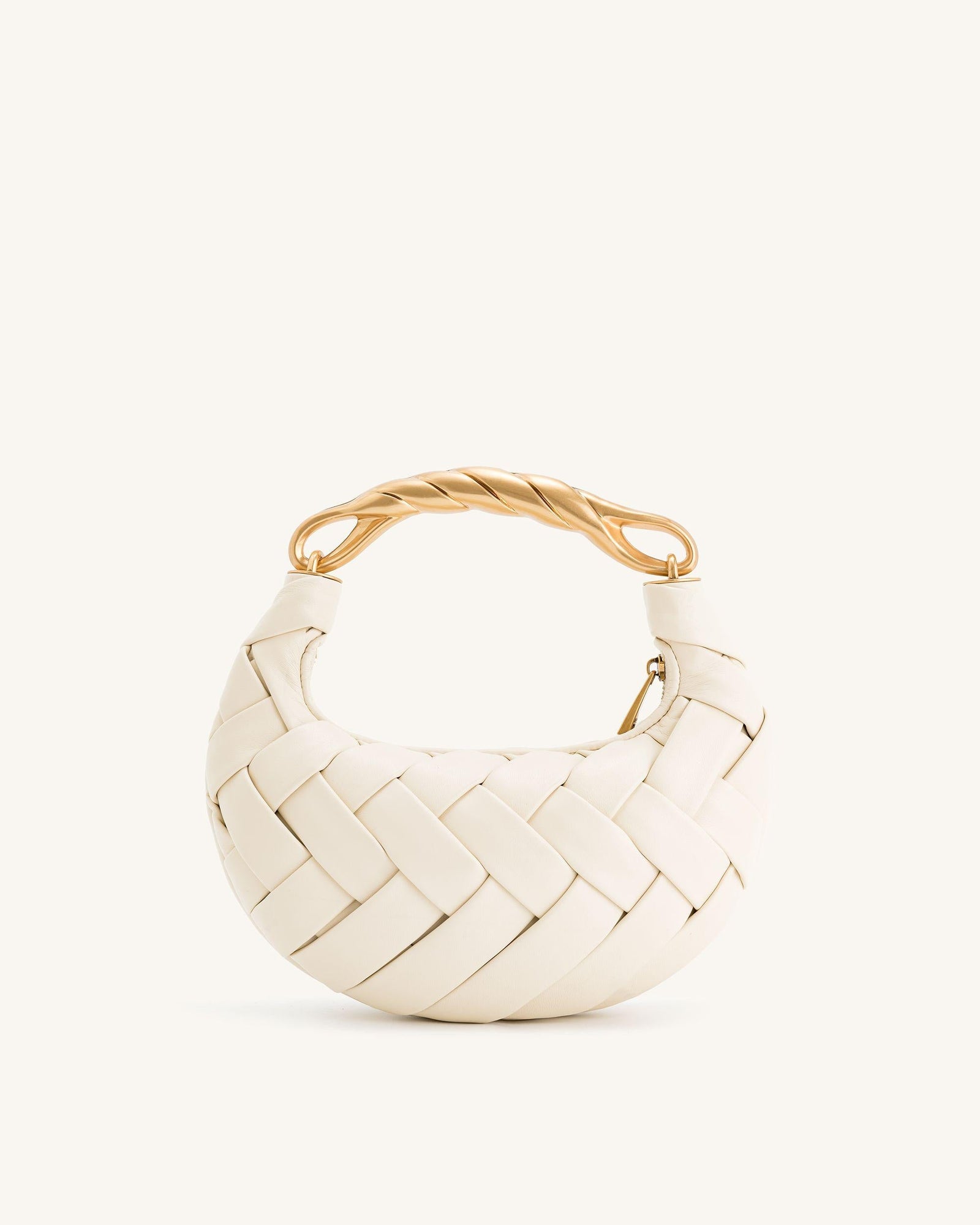 Orla Weave Handbag - Almond