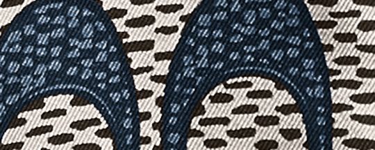 Textured Signature Print Silk Skinny Scarf