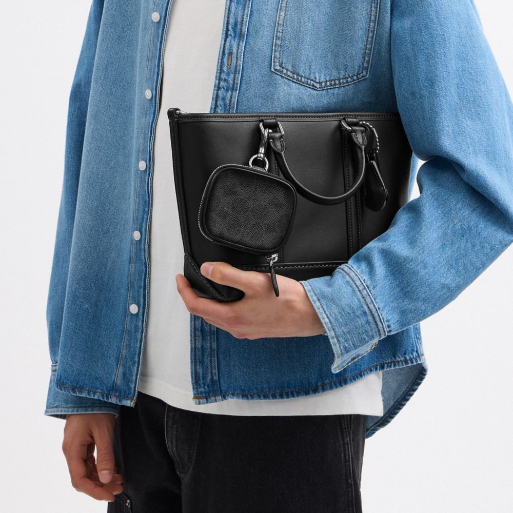Clip On Pouch In Signature Canvas