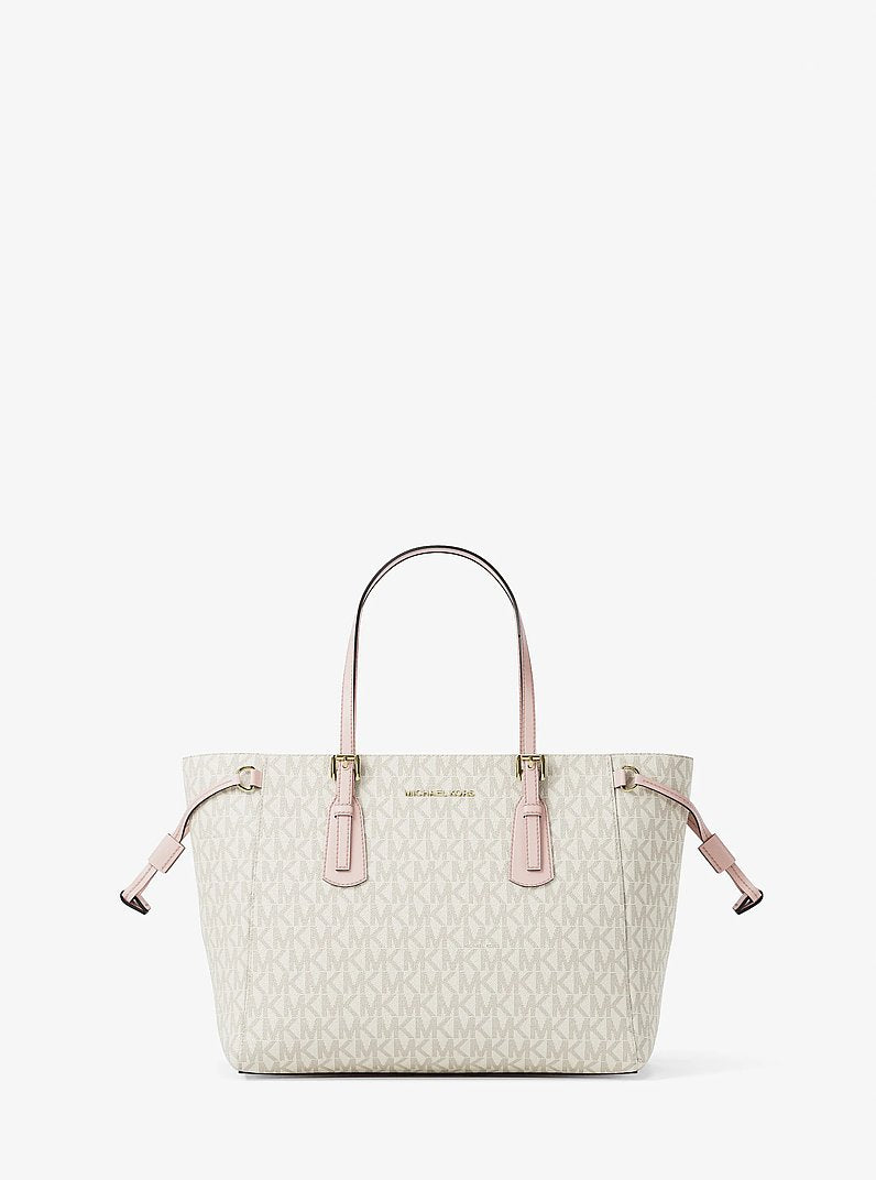 Michael Kors Voyager Extra-Small Signature Logo Convertible Crossbody Bag Pwd Blsh Mlt