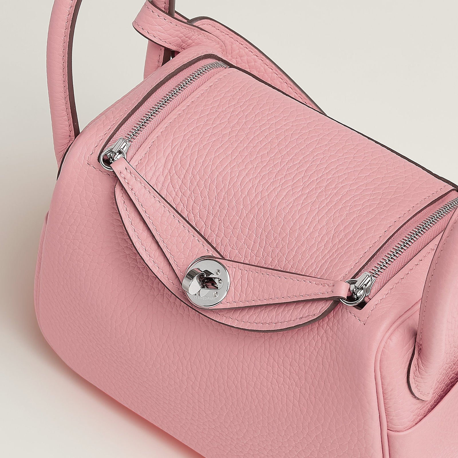 Hermes Lindy Ii Mini Bag Rose Sakura