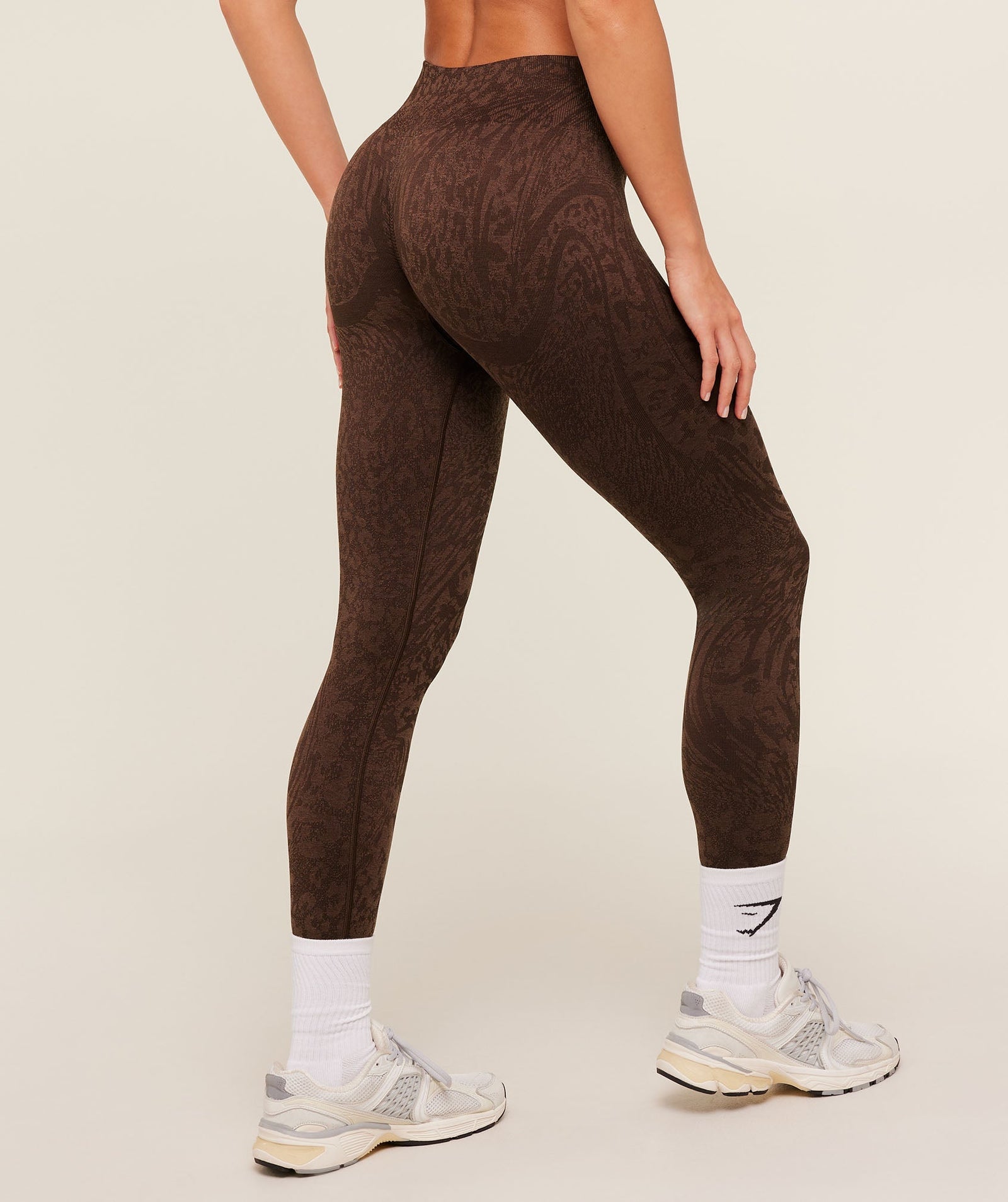 Gymshark Adapt Animal X Whitney Leggings - GS Archive Brown/GS Soft Brown