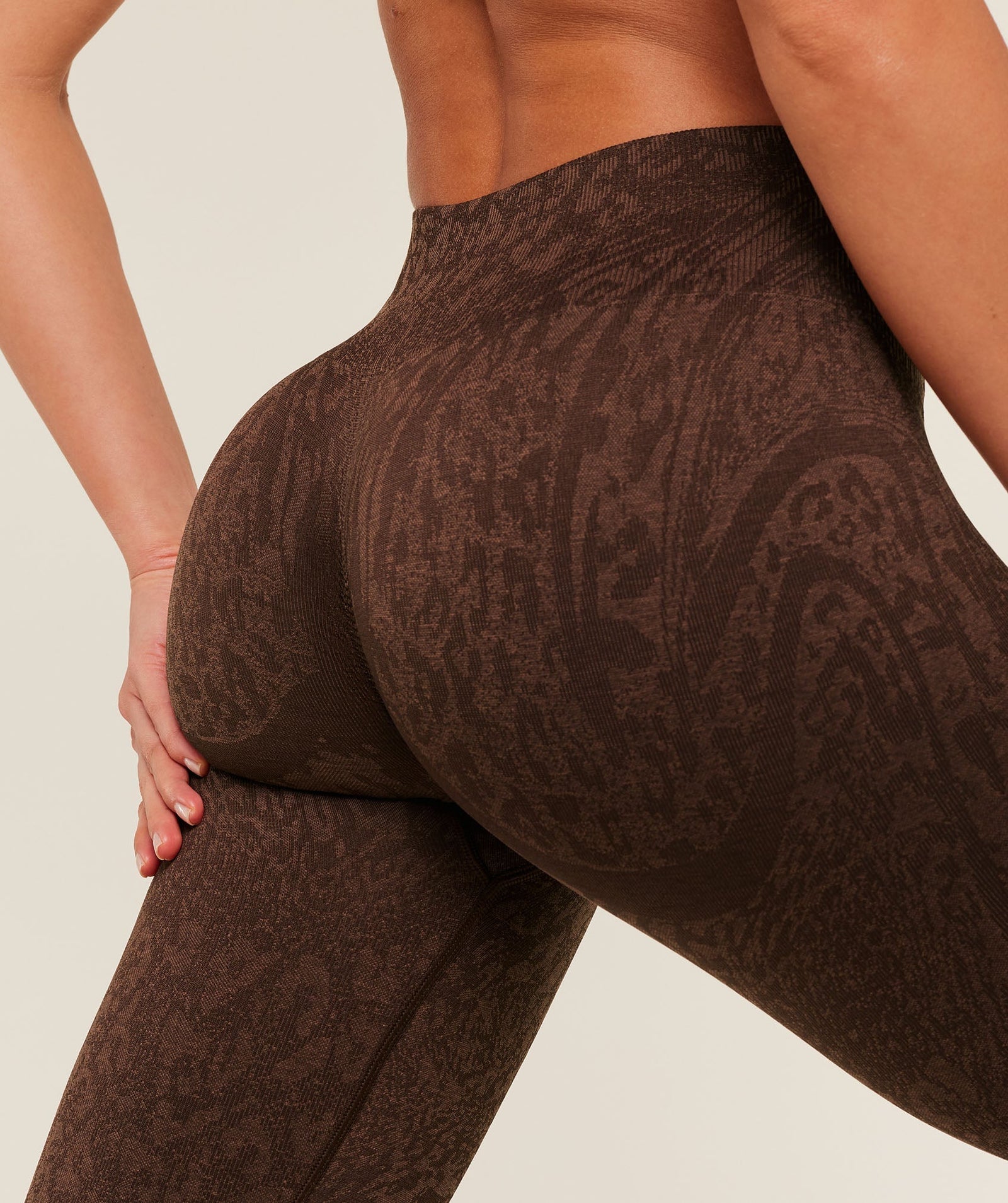 Gymshark Adapt Animal X Whitney Leggings - GS Archive Brown/GS Soft Brown