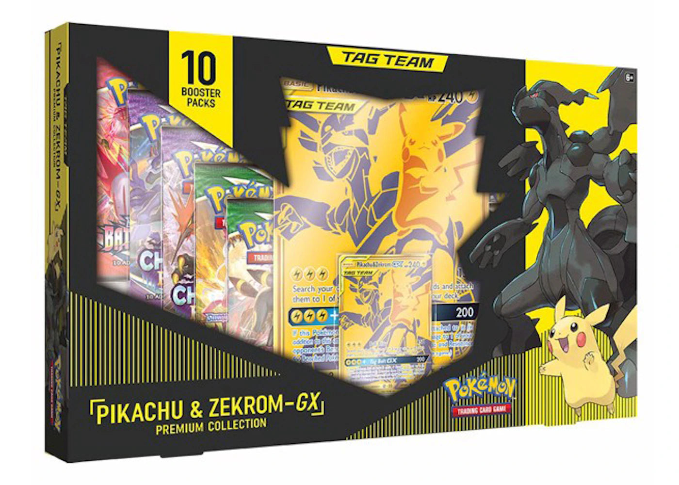 Pokemon Tcg Tag Team Gx Premium Collection Pikachu & Zekrom Box