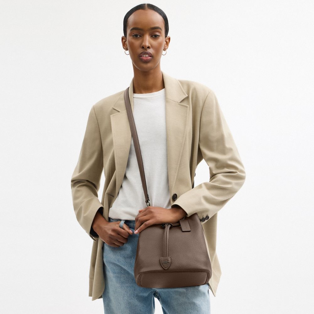Coach Rowan Bucket Bag Gunmetal Dark Stone