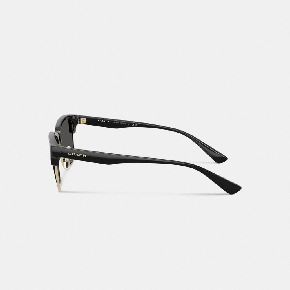 Coach Coach Script Square Sunglasses Black