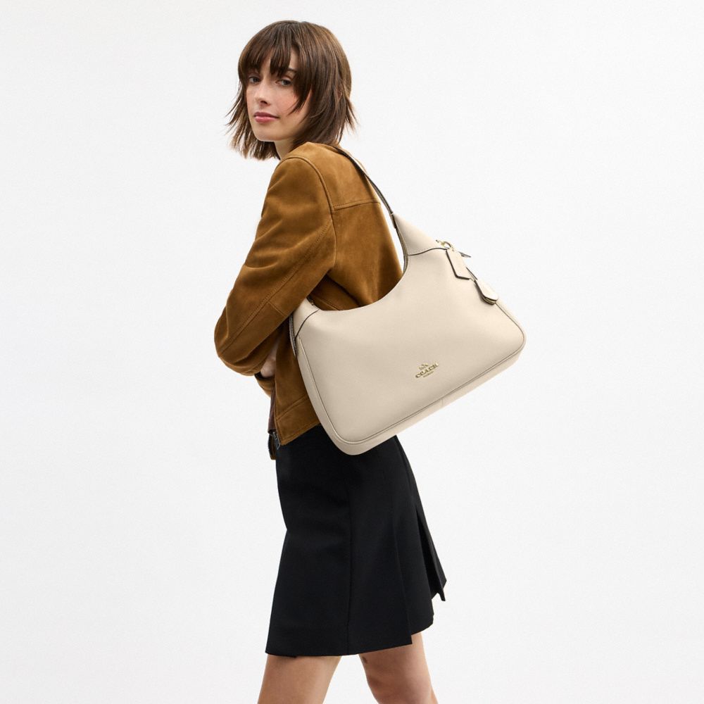 Coach Ella Shoulder Bag Gold Oat