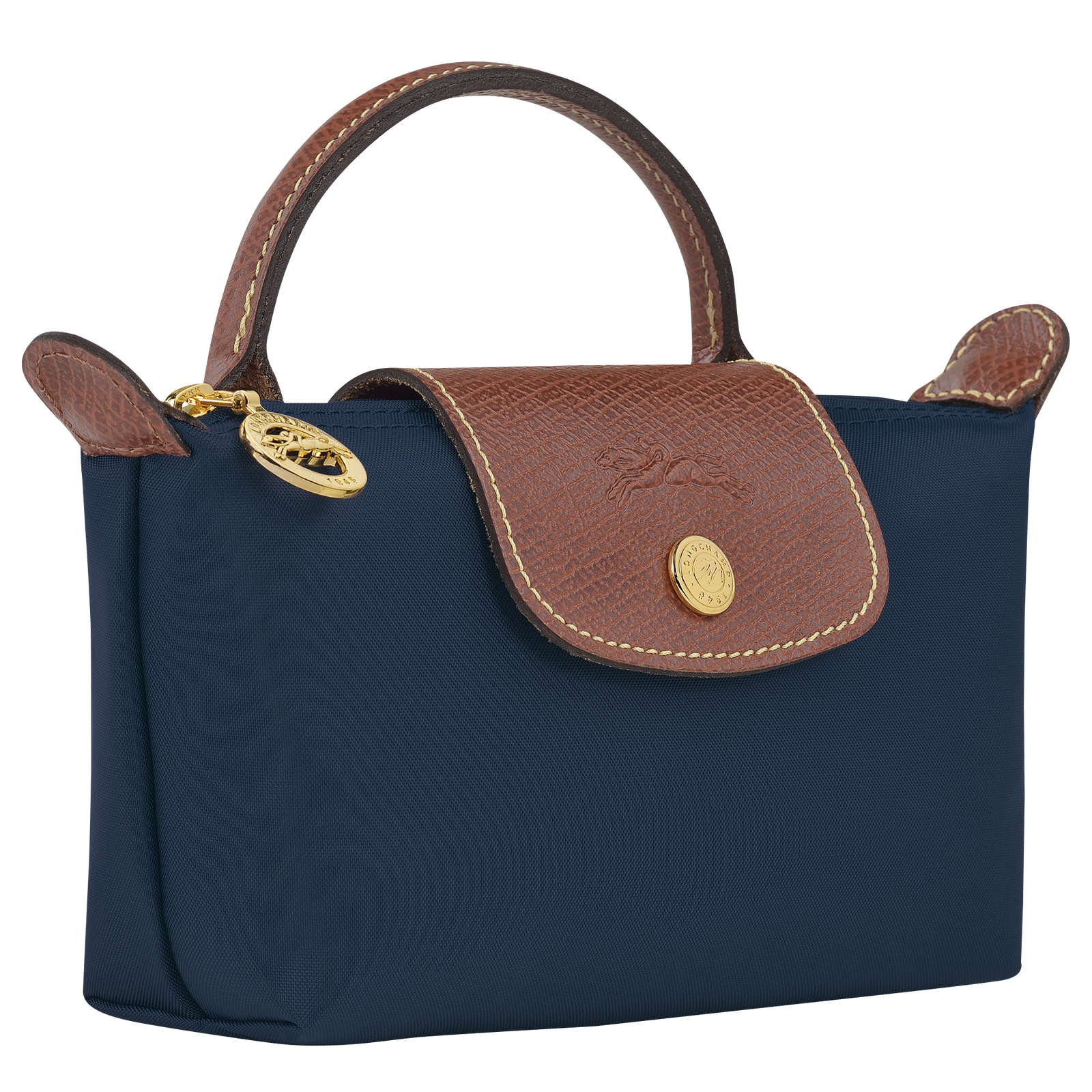 Longchamp Le Pliage Original Pouch with handle Navy