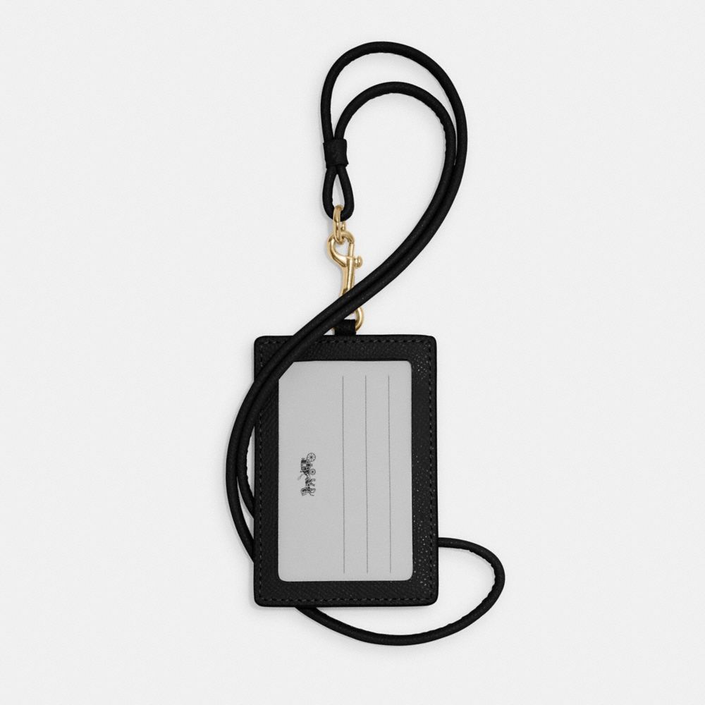 Coach Id Lanyard Gold Black
