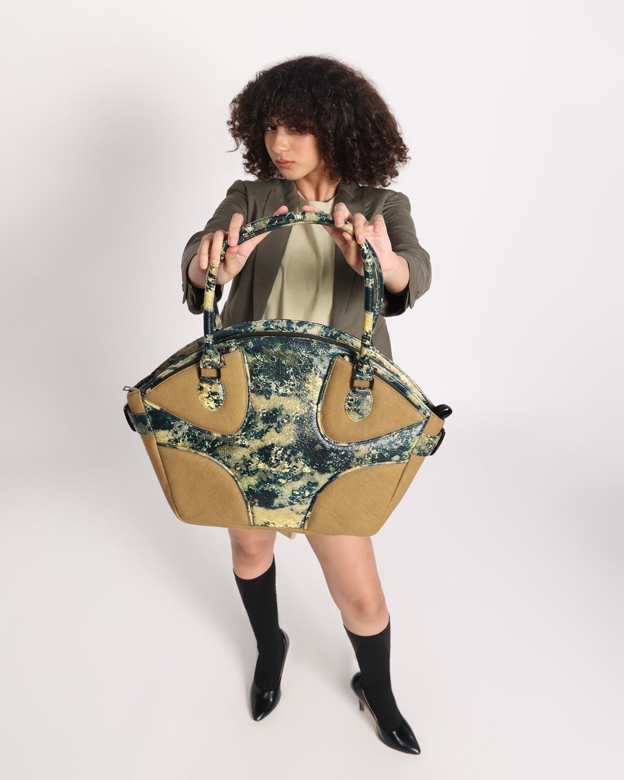Muddled Cargo Tote - Oxidized Olive