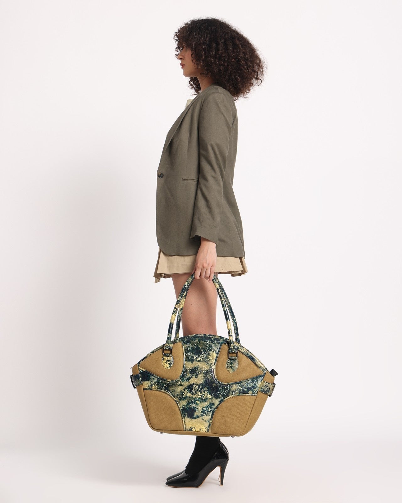 Muddled Cargo Tote - Oxidized Olive