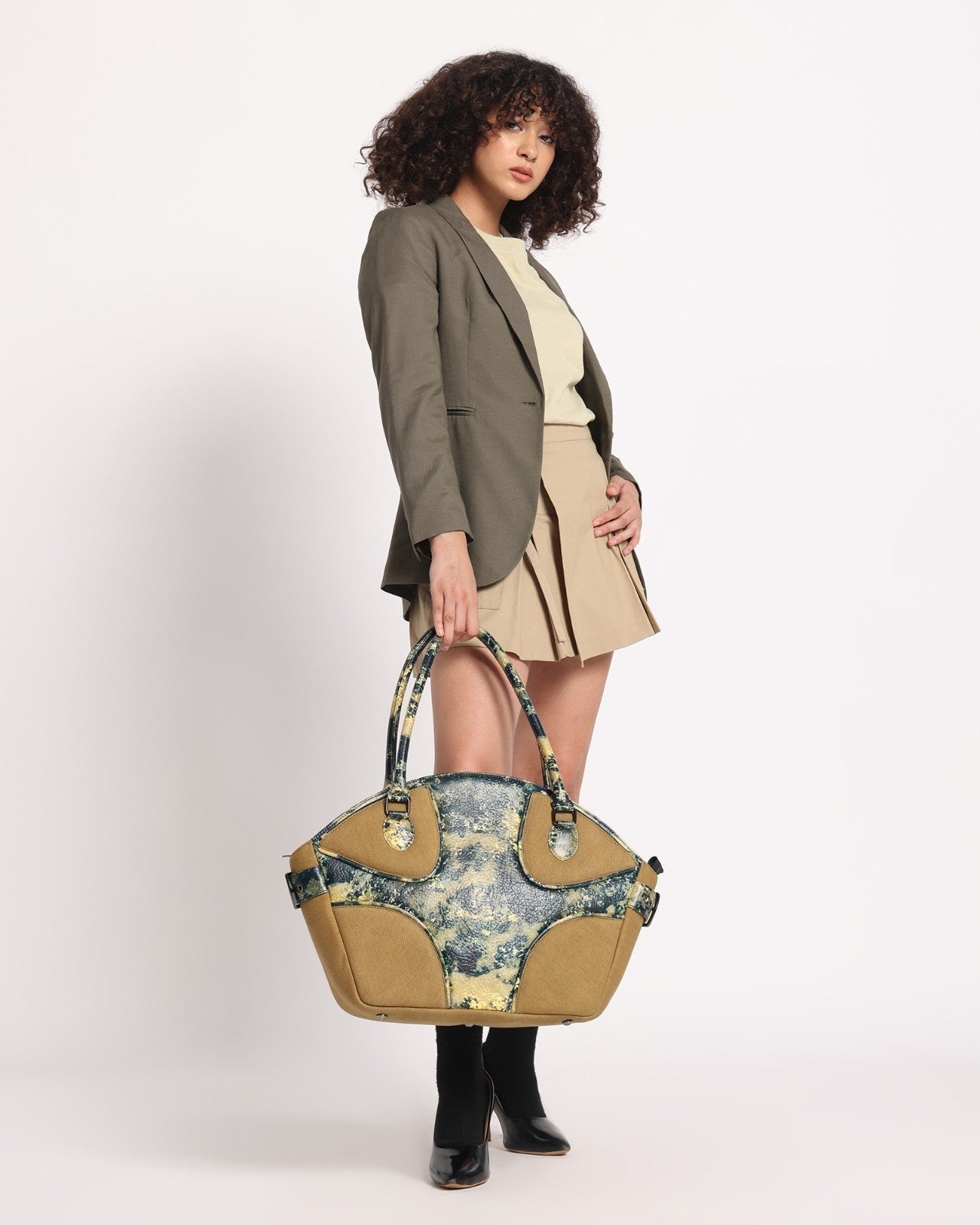 Muddled Cargo Tote - Oxidized Olive