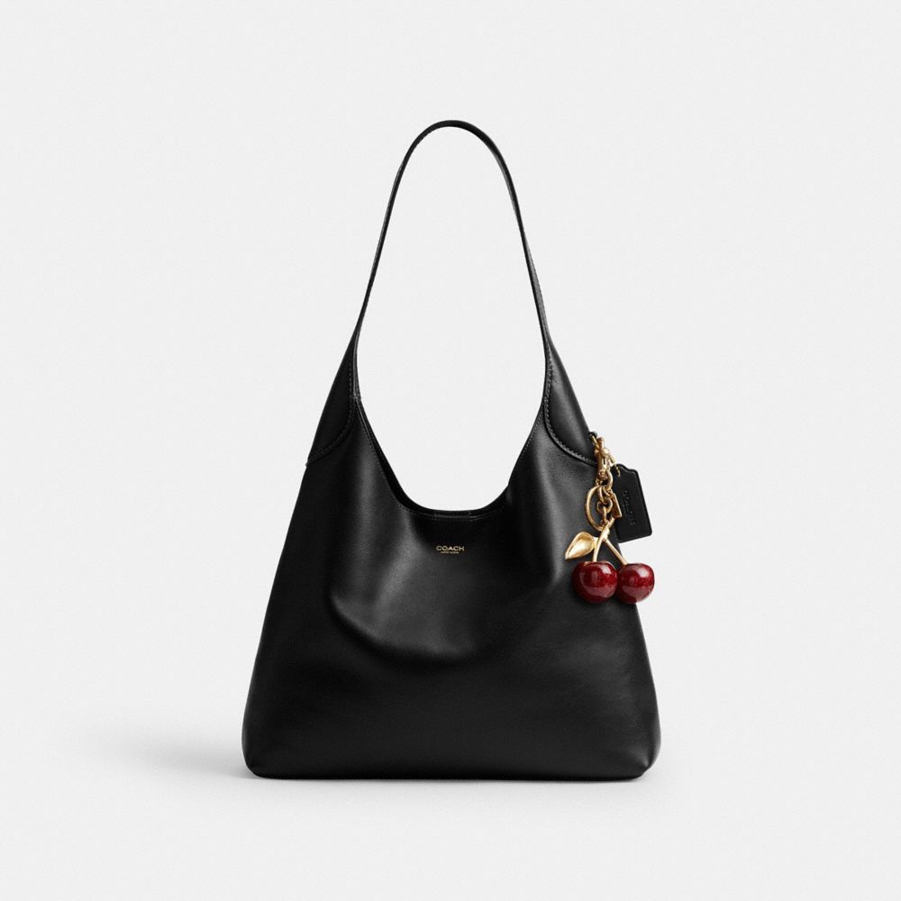 Coach Brooklyn Shoulder Bag 34 Brass Black